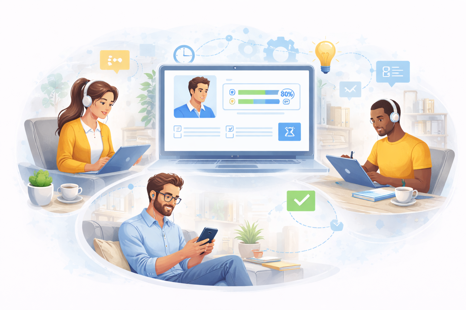 Teamschulung Illustration